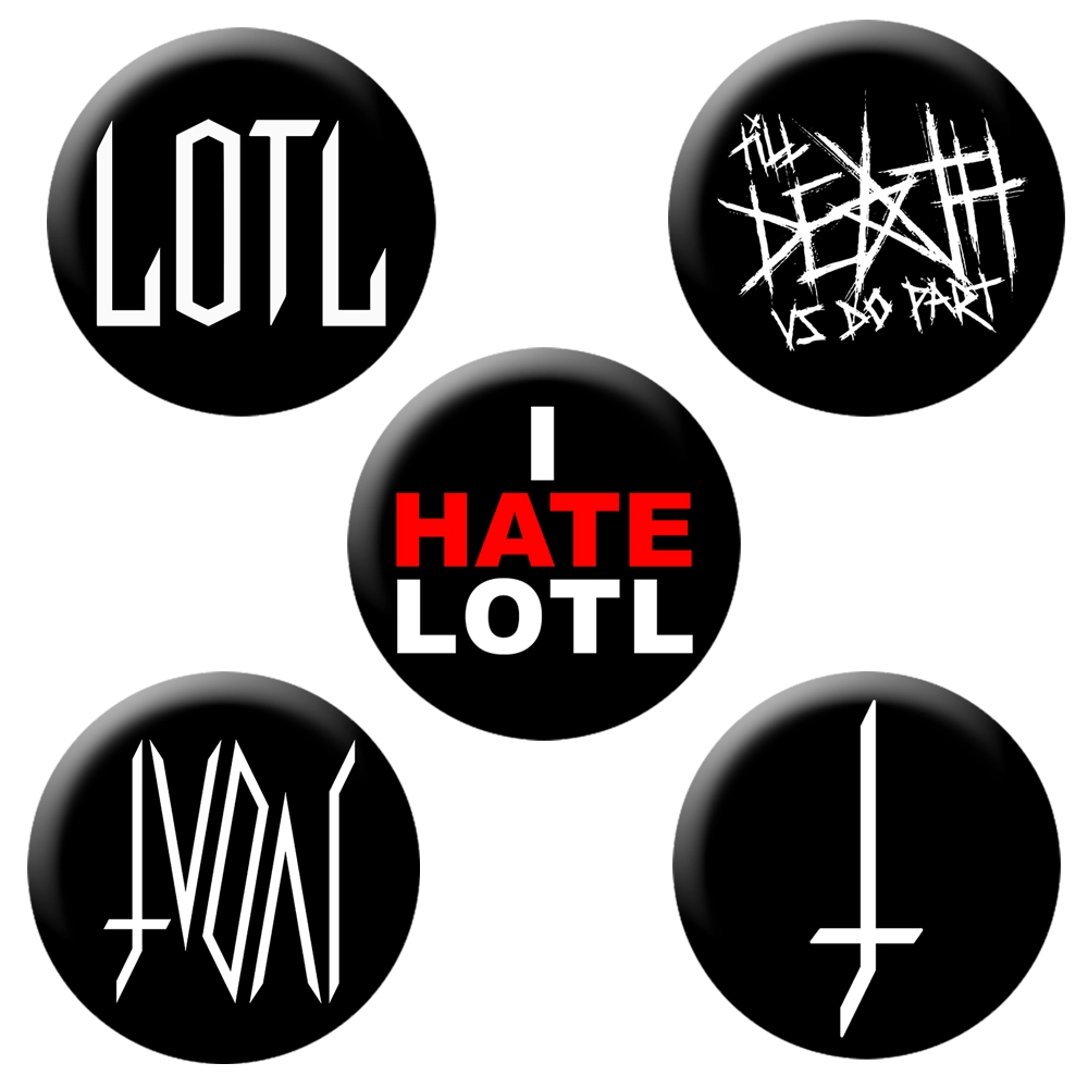 LORD OF THE LOST 'Logos' Button-Set 3