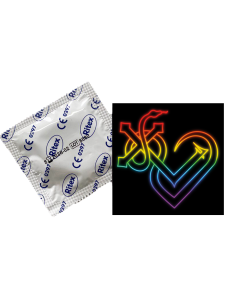 '2024 Rainbow Heart' Kondom