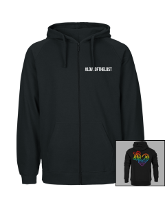 '2024 Rainbow Heart' Unisex Zipper
