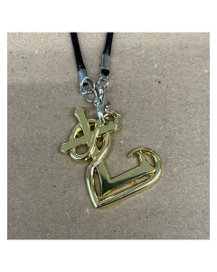 'Heart-Logo' Kettenanhänger gold