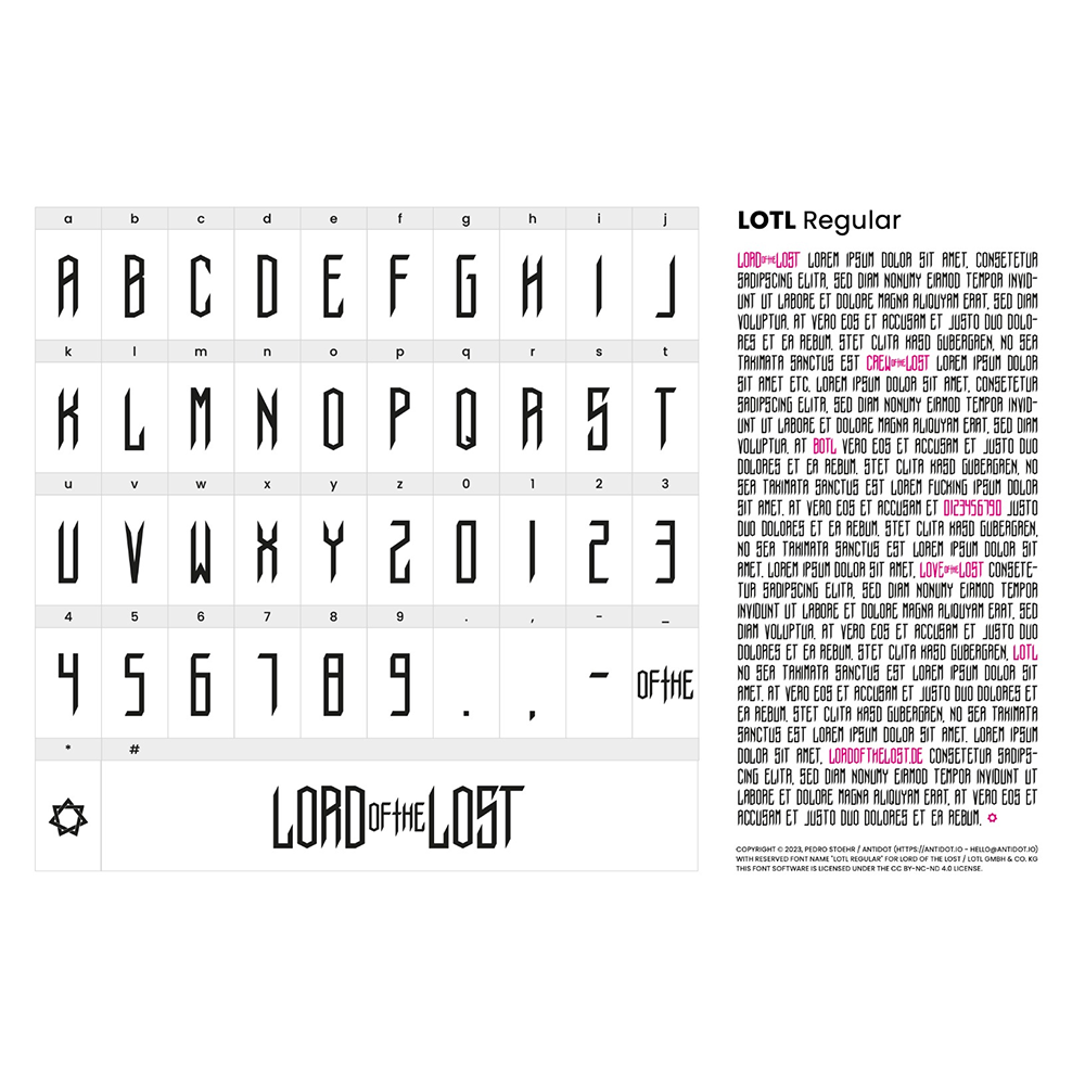 'Lord Of The Lost' Font (Download)