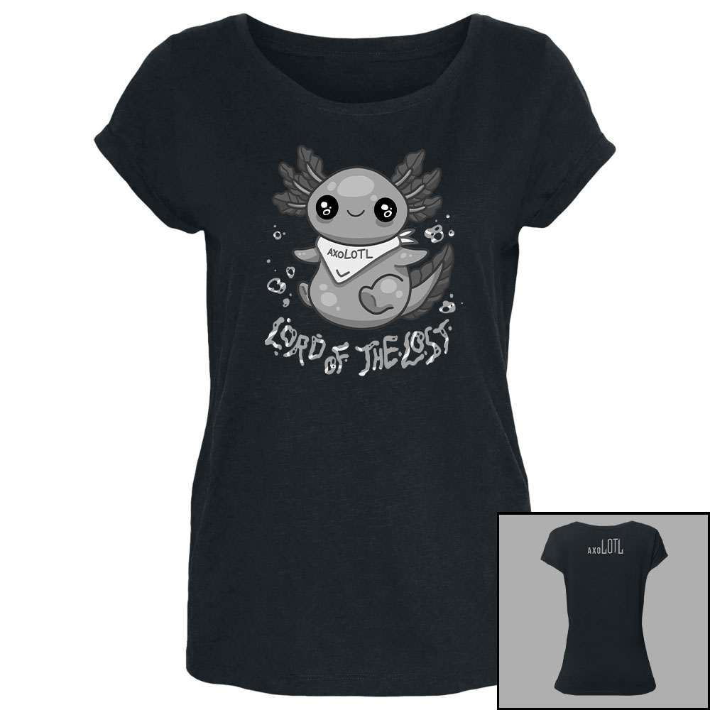 'axoLOTL Grau' Tailliertes Shirt