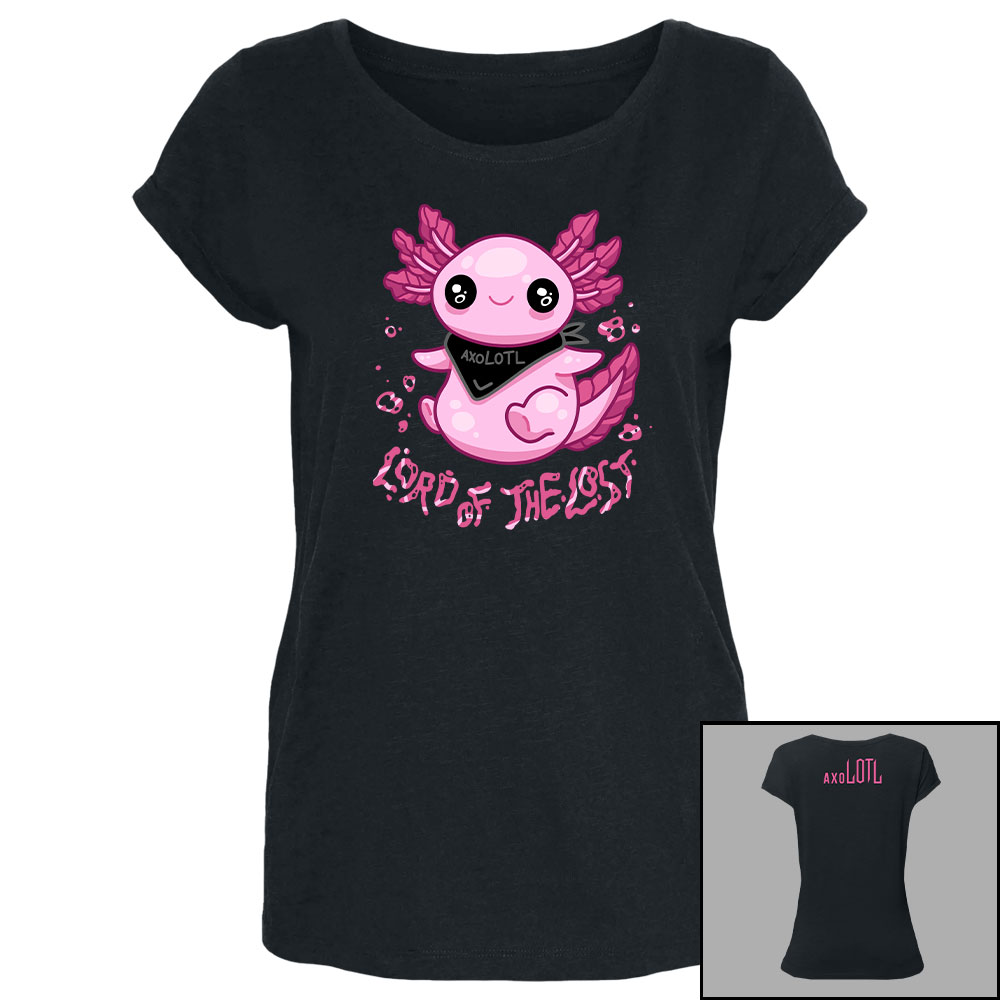 'axoLOTL Pink' Tailliertes Shirt