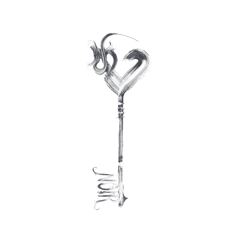 'Key Noir' Rub-On Sticker