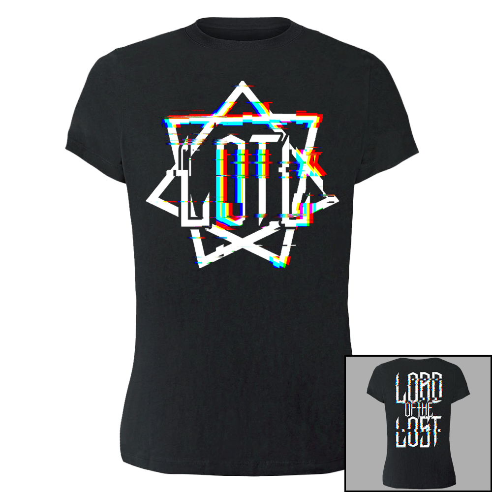 'Pixel' Tailliertes Shirt