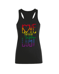 'LOVE OF THE LOST' Tailliertes Racerback Top